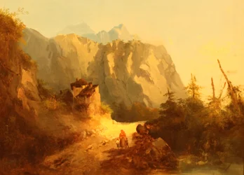 Alpine Mountain Scene